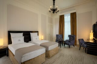 Schlafzimmer der Deluxe Suite